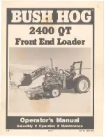 Предварительный просмотр 1 страницы Bush Hog 2400 QT Operator'S Manual