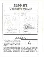 Preview for 3 page of Bush Hog 2400 QT Operator'S Manual