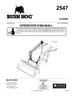 Bush Hog 2547 Operator'S Manual preview