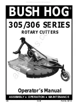 Preview for 1 page of Bush Hog 305 Series Operator'S Manual