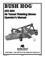 Bush Hog AIR TUNNEL FINISHING MOWER ATH 900 Operator'S Manual preview