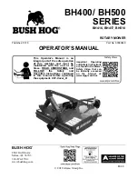 Preview for 1 page of Bush Hog BH400 Series Operator'S Manual