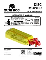 Bush Hog DHM Series Operator'S Manual preview