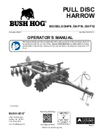 Предварительный просмотр 1 страницы Bush Hog DHP10 Operator'S Manual