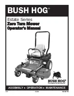 Bush Hog estate series Operator'S Manual preview