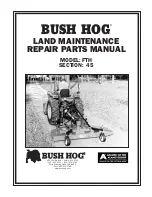 Bush Hog FTH 480 Repair Parts preview