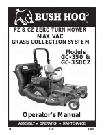 Preview for 1 page of Bush Hog GC-350 Operator'S Manual