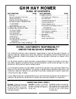 Preview for 3 page of Bush Hog GHM 1800 SERIES Operator'S Manual