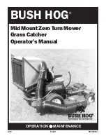 Preview for 1 page of Bush Hog Grass Catcher Operator'S Manual