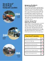 Предварительный просмотр 4 страницы Bush Hog Great Bend Compact Loaders Brochure & Specs