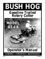 Preview for 1 page of Bush Hog GT 48 Operator'S Manual