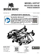 Preview for 1 page of Bush Hog HDTH7 Operator'S Manual