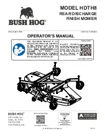 Preview for 1 page of Bush Hog HDTH8 Operator'S Manual