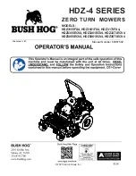 Preview for 1 page of Bush Hog HDZ-4 Series Operator'S Manual