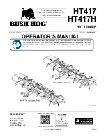 Preview for 1 page of Bush Hog HT417 Operator'S Manual