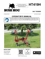 Bush Hog HT419H Operator'S Manual preview