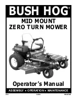 Bush Hog MID MOUNT ZERO TURN SERIES Operator'S Manual предпросмотр