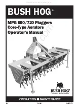 Bush Hog MPG 600 Operator'S Manual предпросмотр