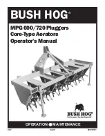 Bush Hog MPG 720 Operator'S Manual предпросмотр