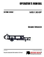 Bush Hog MS1300P Operator'S Manual предпросмотр