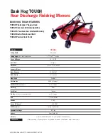 Предварительный просмотр 1 страницы Bush Hog RDTH84 Specifications