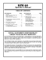 Preview for 3 page of Bush Hog RFM 60 Operator'S Manual