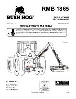 Preview for 1 page of Bush Hog RMB 1865 Operator'S Manual