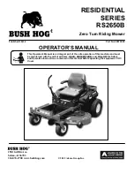 Preview for 1 page of Bush Hog RS2650B Operator'S Manual