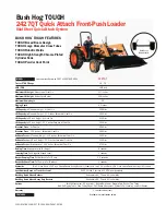 Preview for 1 page of Bush Hog Tough 2427QT Specifications