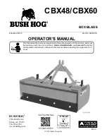 Preview for 1 page of Bush Hog TOUGH CBX48 Operator'S Manual