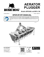 Bush Hog TOUGH MPG-600 Operator'S Manual preview