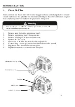 Предварительный просмотр 9 страницы Bush Power G2000i Manual