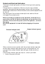 Preview for 18 page of Bush Power G2000X Operating Instructions Manual