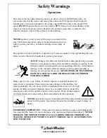 Preview for 6 page of Bush-whacker ST-6010 Operator'S Manual