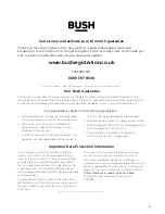 Preview for 23 page of Bush 5499874 Instruction Manual