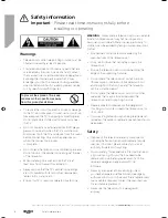 Preview for 4 page of Bush 55/148F User Manual