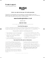 Preview for 36 page of Bush 55/148F User Manual