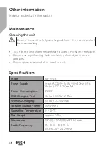 Предварительный просмотр 34 страницы Bush 731/6876 Instruction Manual