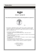 Preview for 9 page of Bush B108 Instruction Manual