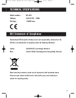 Предварительный просмотр 11 страницы Bush BC-304 Instruction Manual