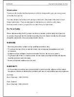 Preview for 2 page of Bush BCR002IP Instruction Manual