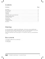 Preview for 2 page of Bush BR-630 User Manual