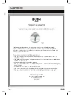 Preview for 12 page of Bush CBAR2 Instruction Manual