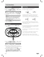 Предварительный просмотр 8 страницы Bush CBB1MP3 Instruction Manual