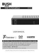 Bush DVB-T2 PVR MPEG4 User Manual preview