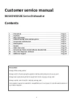 Preview for 2 page of Bush DW12SAE Service Manual