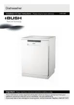 Bush DWFS146W Installation And User Instructions Manual preview