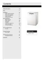 Preview for 2 page of Bush DWFS146W Installation And User Instructions Manual