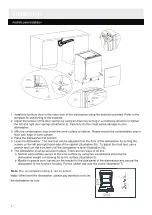 Preview for 8 page of Bush DWFS147SS Installation & User'S Instructions