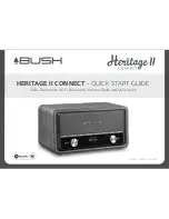 Предварительный просмотр 1 страницы Bush heritage ii Quick Start Manual